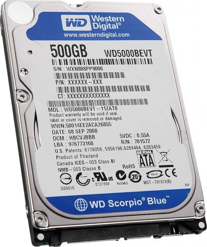HDD 500Gb, Жесткий диск 2.5